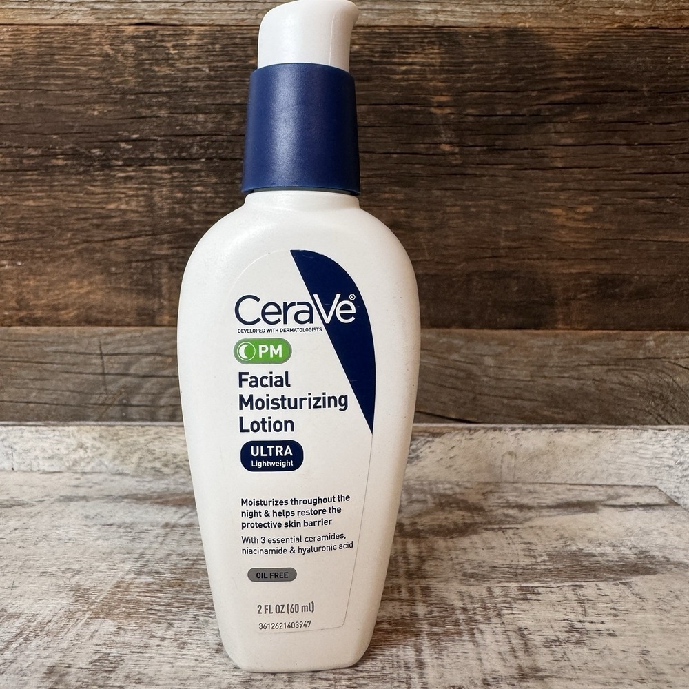 CeraVe PM Facial Moisturizing Lotion 2oz‎ New
